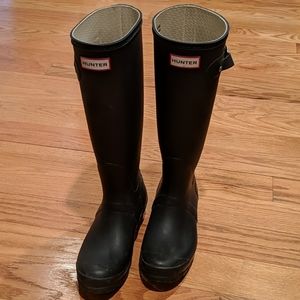 Hunter Original Tall Rain Boots Navy